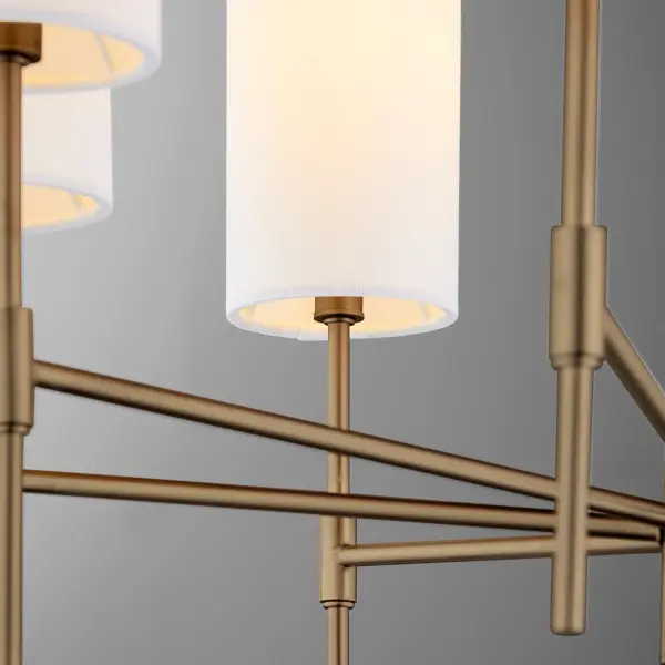 Hamilton 8-Light Chandelier in Dark Brass - Image 4