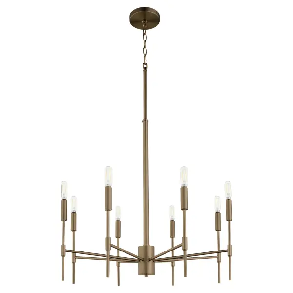 Hamilton 8-Light Chandelier in Dark Brass - Image 5