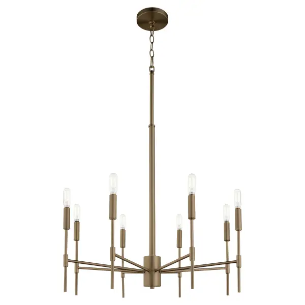 Hamilton 8-Light Chandelier in Dark Brass - Image 6