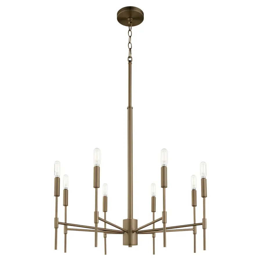 Hamilton 8-Light Chandelier in Dark Brass - Image 6