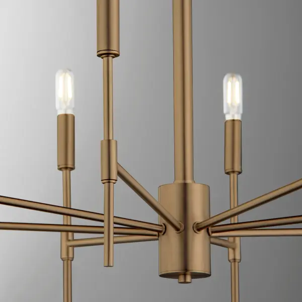 Hamilton 8-Light Chandelier in Dark Brass - Image 8