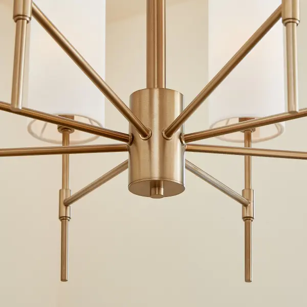 Hamilton 8-Light Chandelier in Dark Brass - Image 10