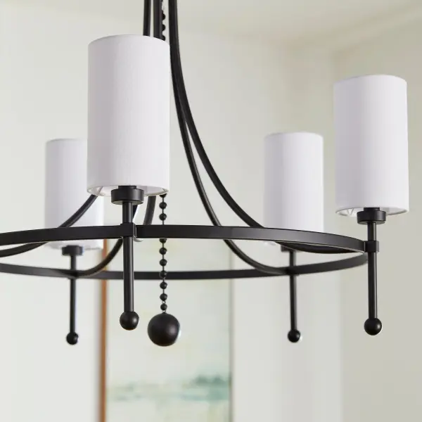 Lee Boulevard 5-Light Bead Chandelier in Matte Black - Image 7