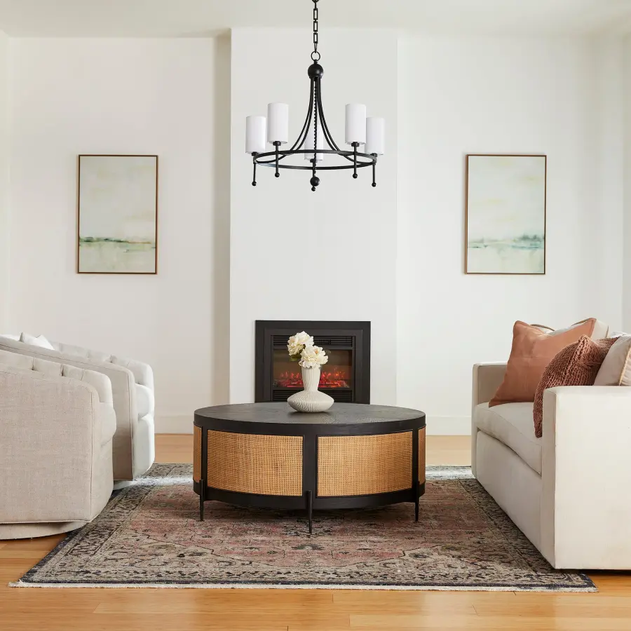 Lee Boulevard 5-Light Bead Chandelier in Matte Black - Image 8