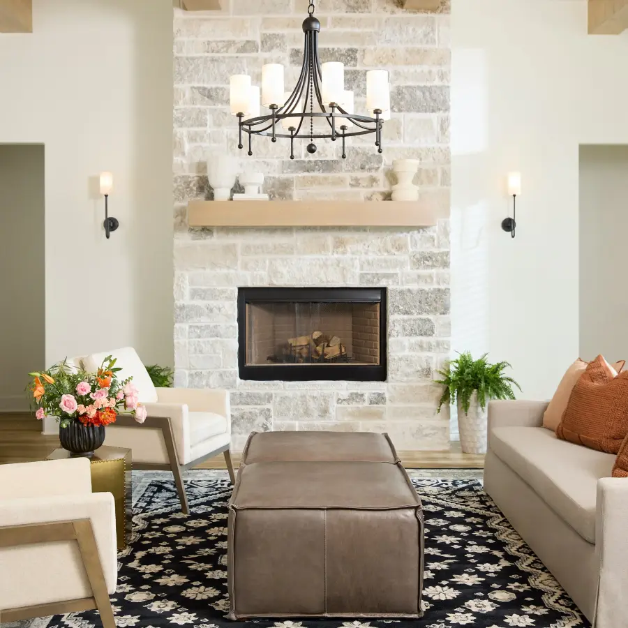 Lee Boulevard 8-Light Bead Chandelier in Matte Black - Image 11