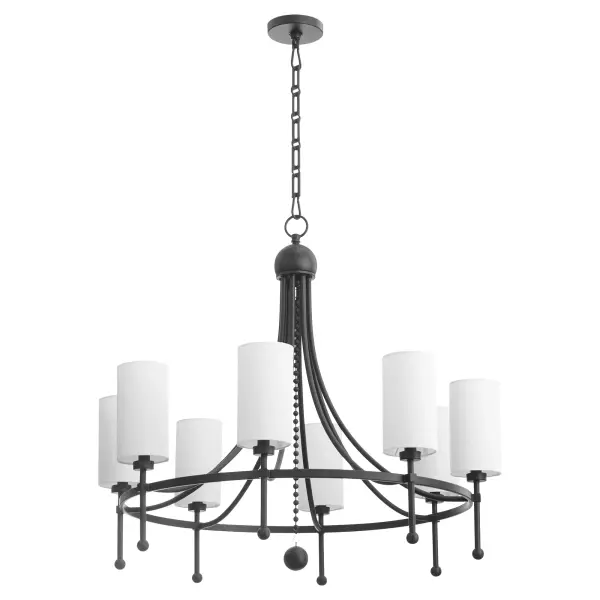 Lee Boulevard 8-Light Bead Chandelier in Matte Black - Image 4