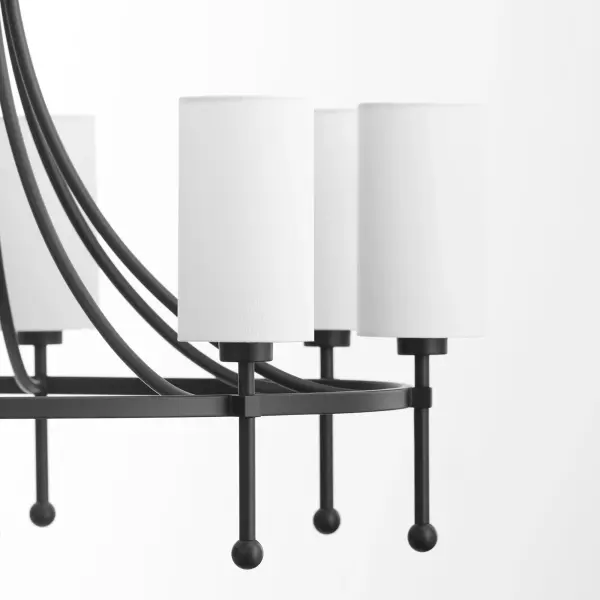 Lee Boulevard 8-Light Bead Chandelier in Matte Black - Image 5