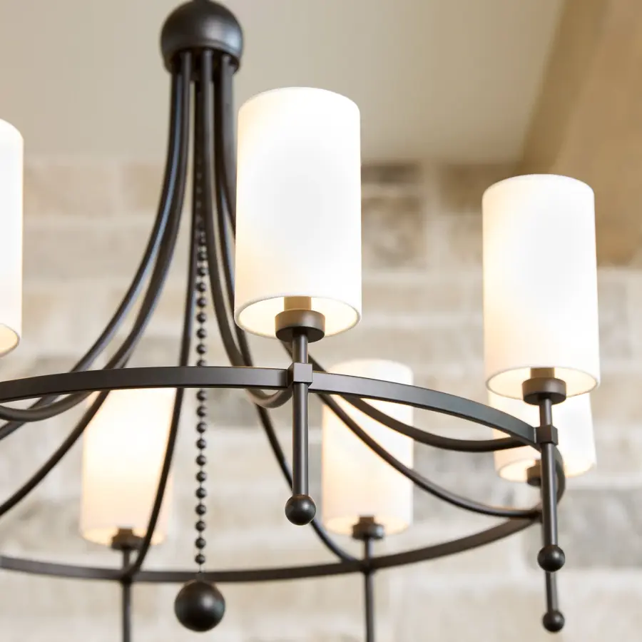 Lee Boulevard 8-Light Bead Chandelier in Matte Black - Image 6
