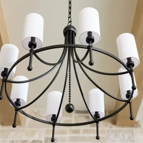 Lee Boulevard 8-Light Bead Chandelier in Matte Black - Image 8