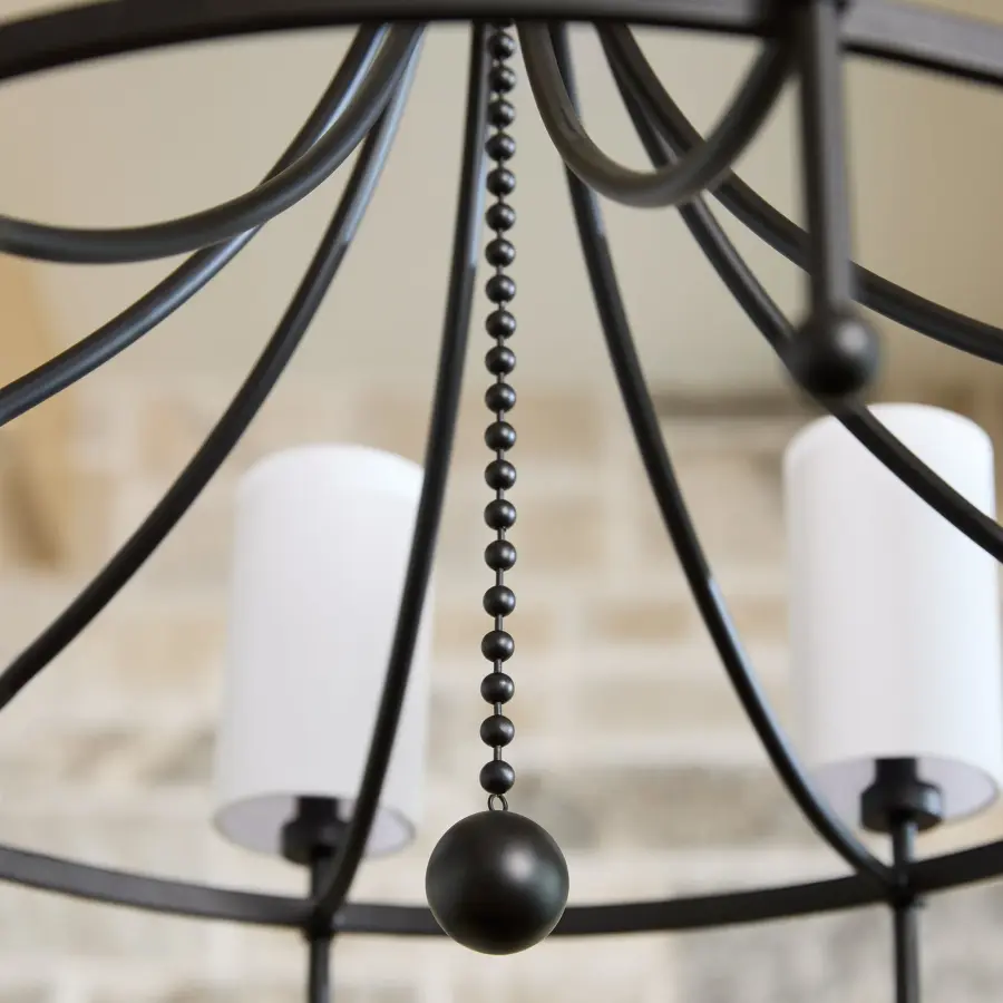 Lee Boulevard 8-Light Bead Chandelier in Matte Black - Image 9