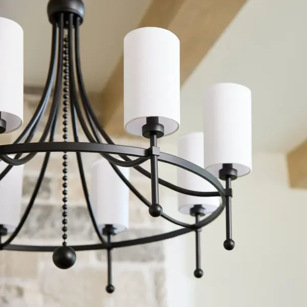 Lee Boulevard 8-Light Bead Chandelier in Matte Black - Image 10