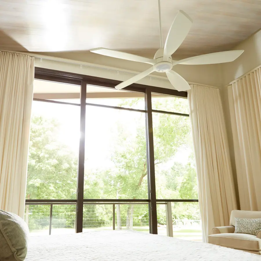 Holt 56" Studio White Ceiling Fan with LED Light - Image 3