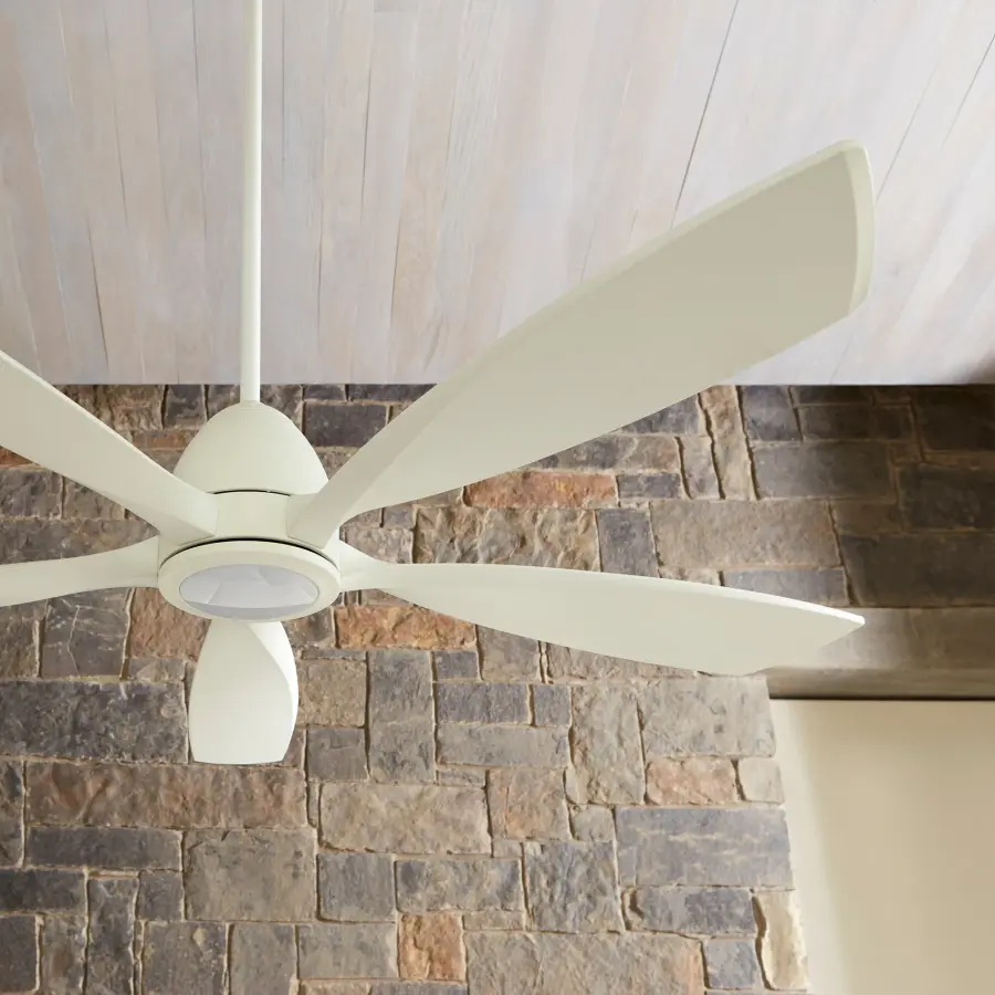 Holt 56" Studio White Ceiling Fan with LED Light - Image 4