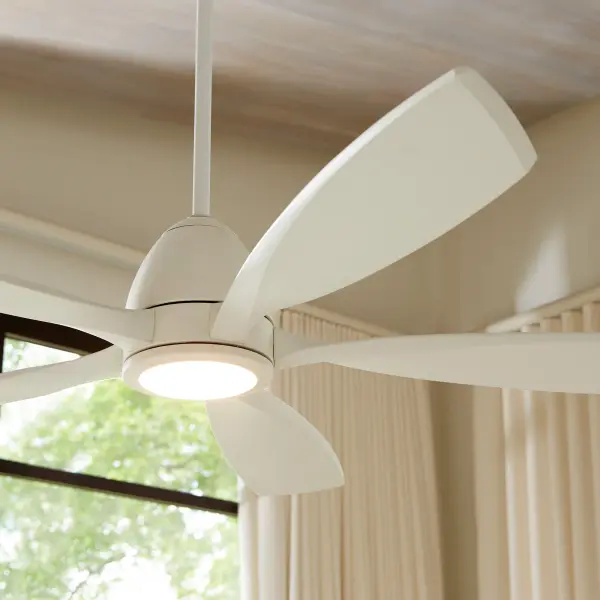 Holt 56" Studio White Ceiling Fan with LED Light - Image 6
