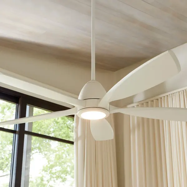Holt 56" Studio White Ceiling Fan with LED Light - Image 7