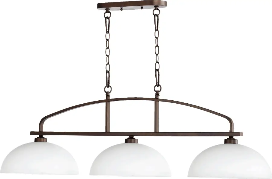 Reyes 3-Light Oiled Bronze Linear Pendant