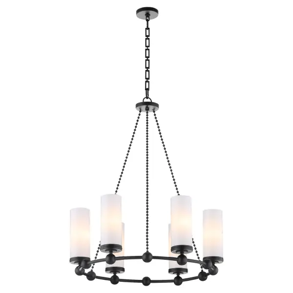 Lee Boulevard 6-Light Chandelier in Matte Black - Image 2