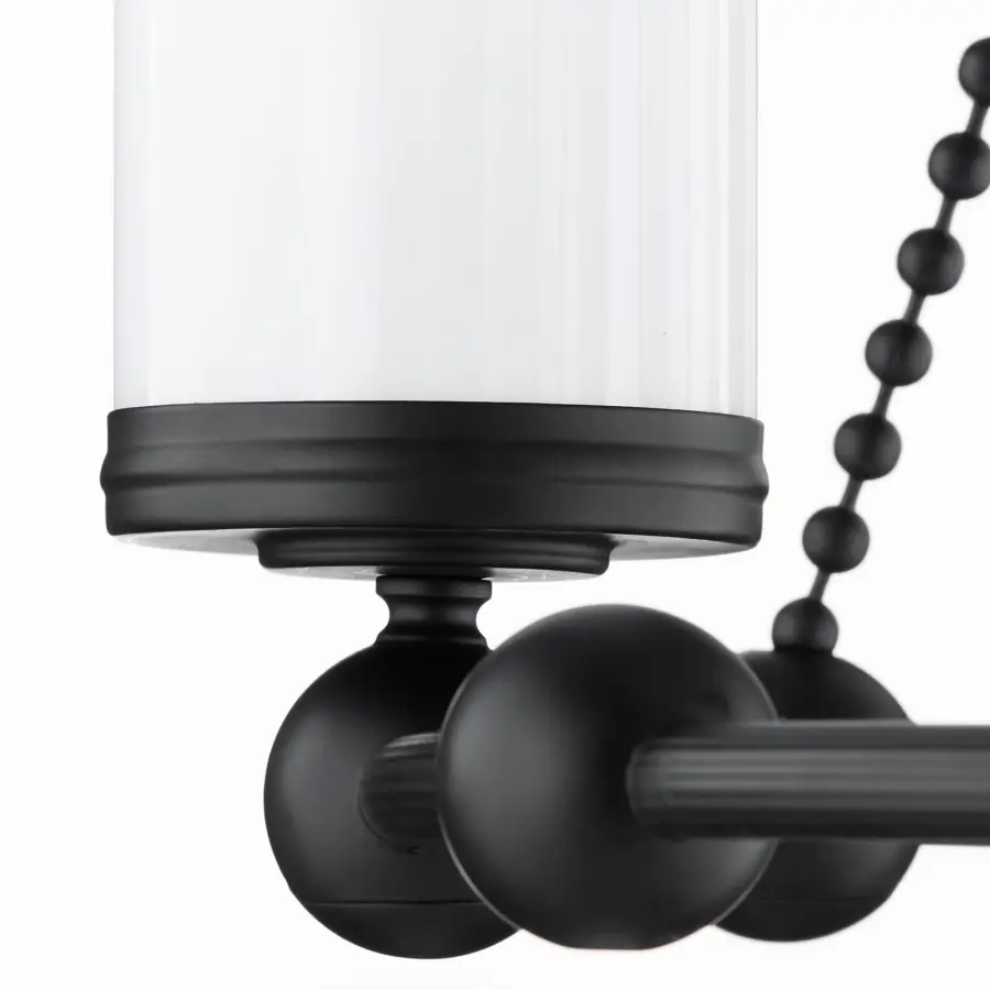 Lee Boulevard 6-Light Chandelier in Matte Black - Image 3