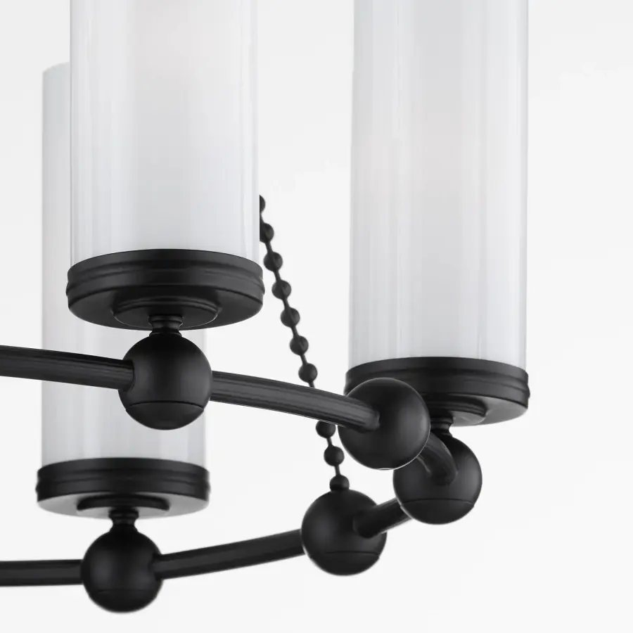Lee Boulevard 6-Light Chandelier in Matte Black - Image 4