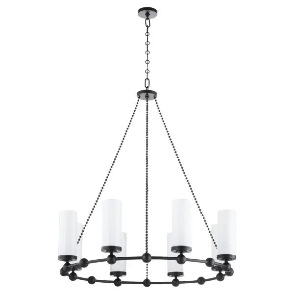 Lee Boulevard 8-Light Chandelier in Matte Black - Image 1