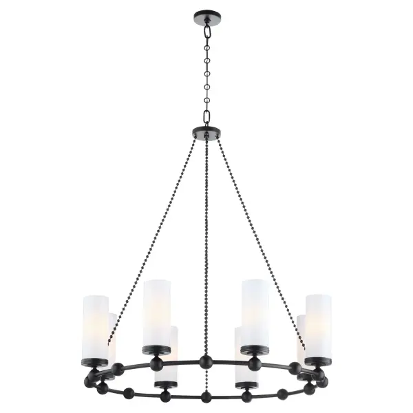 Lee Boulevard 8-Light Chandelier in Matte Black - Image 2