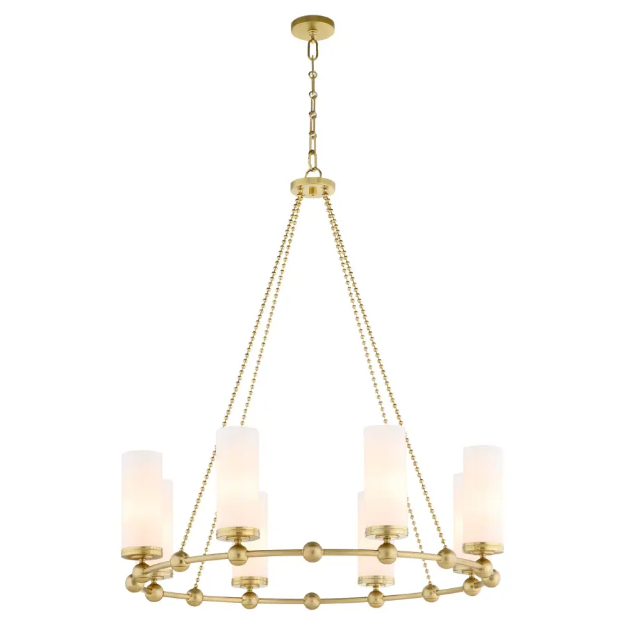 Lee Boulevard 8-Light Chandelier in Aged Brass - Image 2