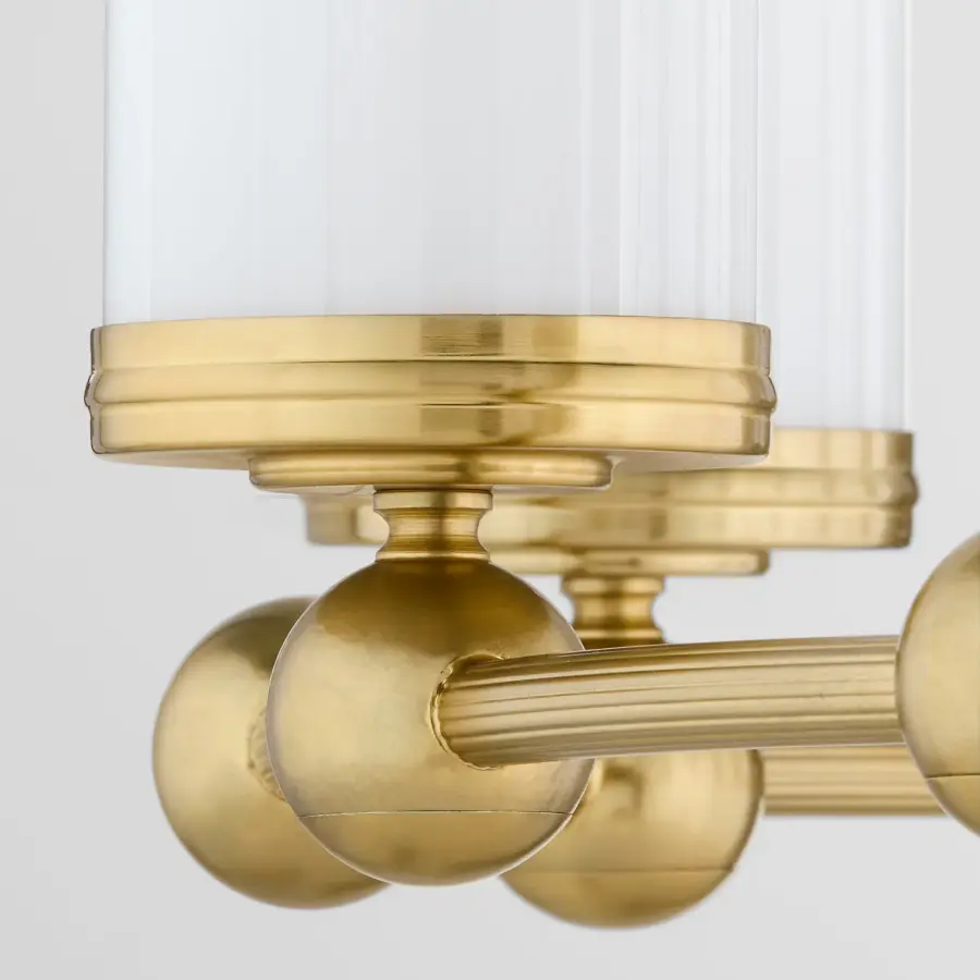 Lee Boulevard 8-Light Chandelier in Aged Brass - Image 3