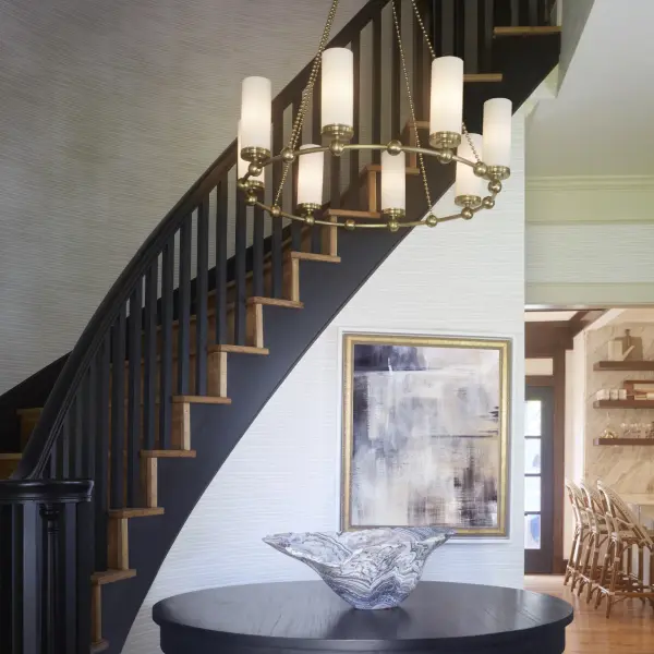 Lee Boulevard 8-Light Chandelier in Aged Brass - Image 5
