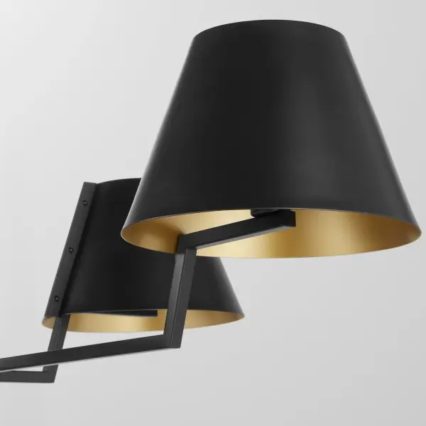 Bliss 50" 4-Light Linear Chandelier in Matte Black - Image 3