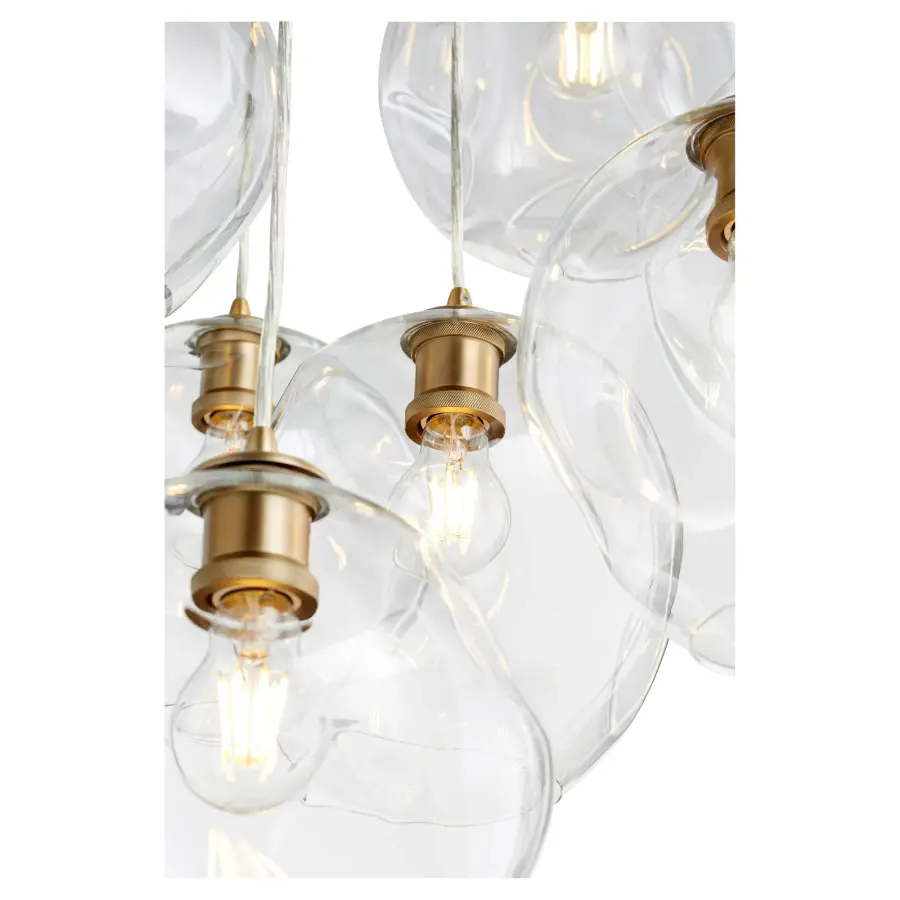 Numen 7-Light Aged Brass Pendant Cluster - Image 2