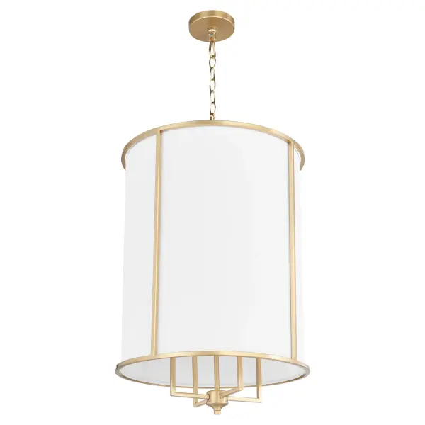The Eldorado 18" entry light combines clean lines with subdued traditional details, featuring classic bobeches and right angles in a warm aged brass finish. Perfect for creating an elegant first impression.
