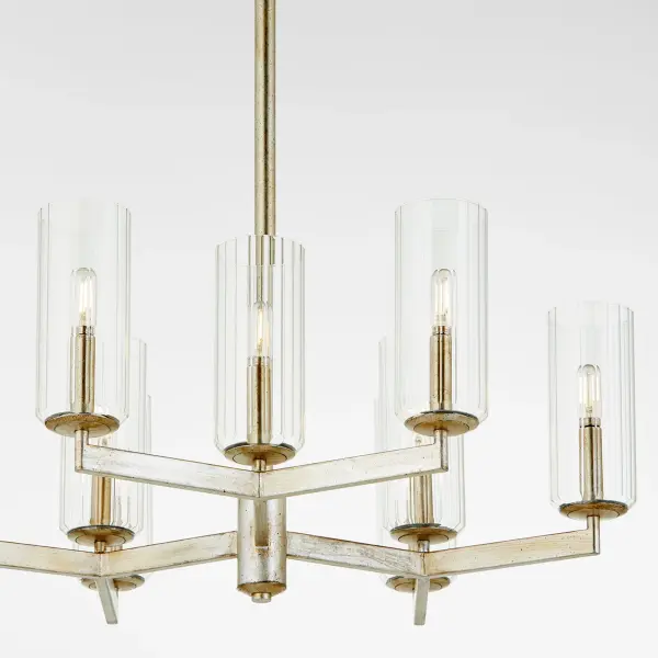 Elegant Linear Chandelier with Clean Transitional Design - Image 3