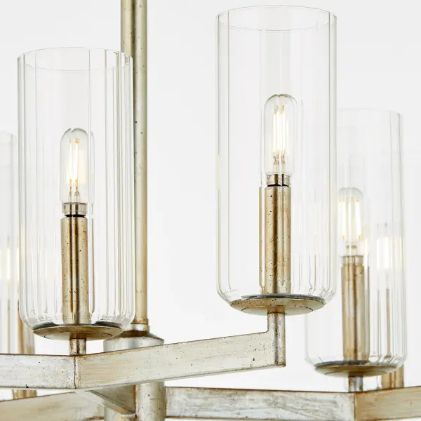 Elegant Linear Chandelier with Clean Transitional Design - Image 4