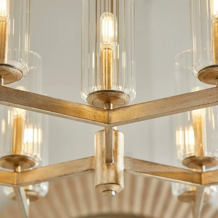 Elegant Linear Chandelier with Clean Transitional Design - Image 6