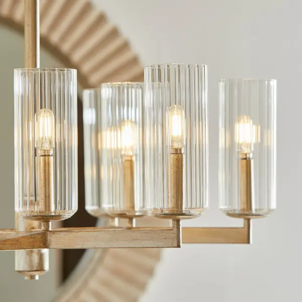 Elegant Linear Chandelier with Clean Transitional Design - Image 7