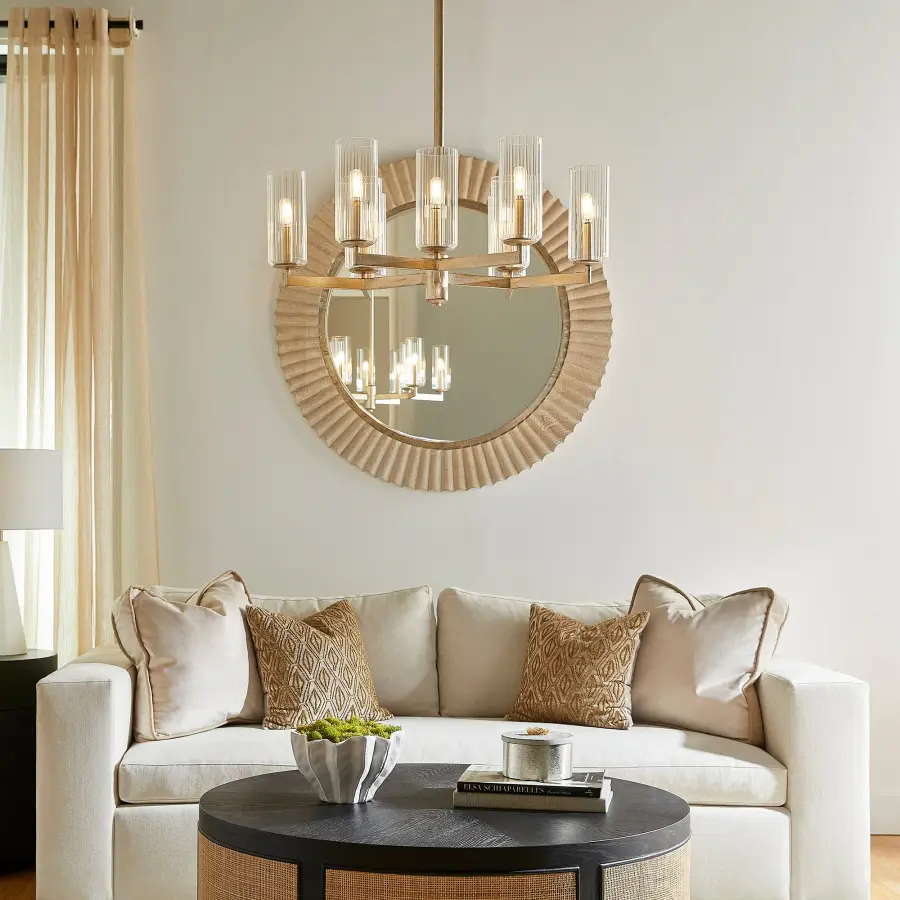Elegant Linear Chandelier with Clean Transitional Design - Image 9