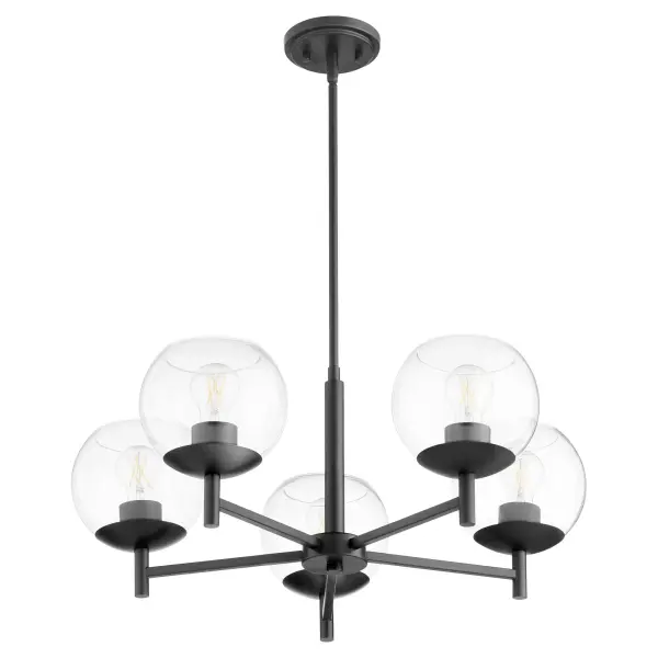 Lyon 5-Light Chandelier in Matte Black - Image 1