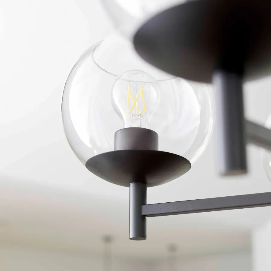 Lyon 5-Light Chandelier in Matte Black - Image 4