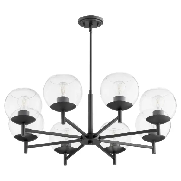 Lyon 8-Light Chandelier in Matte Black - Image 1
