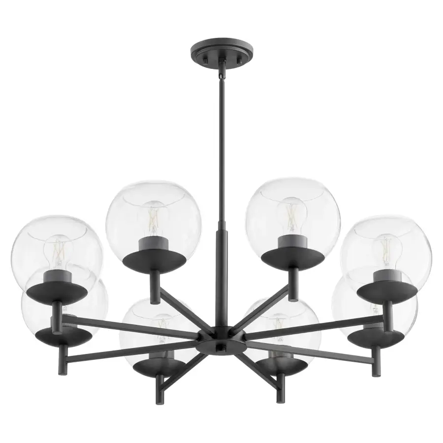 Lyon 8-Light Chandelier in Matte Black - Image 1