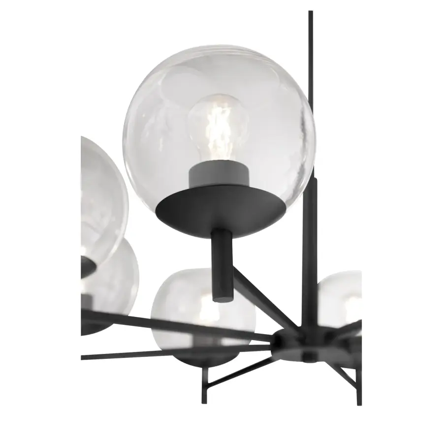 Lyon 8-Light Chandelier in Matte Black - Image 2