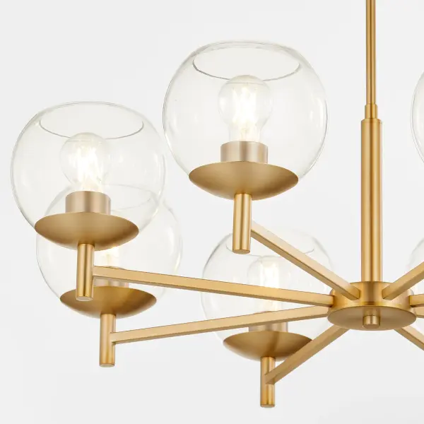 Lyon 8-Light Chandelier in Aged Brass - Image 3