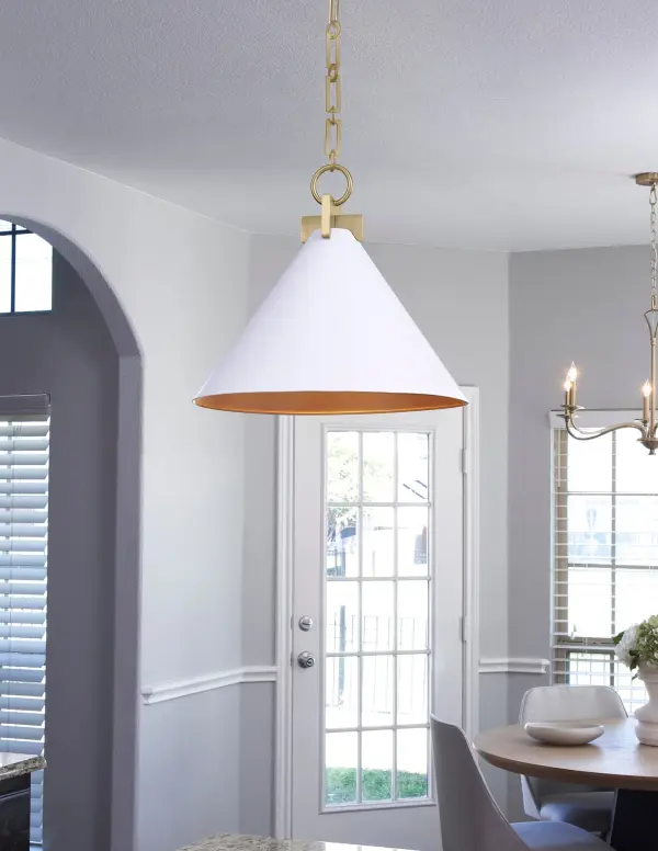 Classic Mid-Century Design with Brilliant Brass Interior Reflection - Image 6