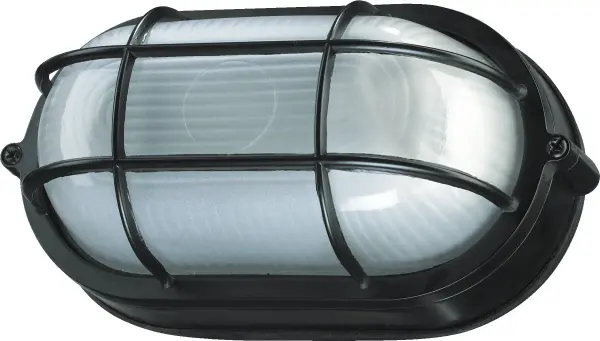 This rugged 8-inch ceiling mount bulkhead light combines industrial style with practical function. The protective cage and frosted diffuser deliver soft, glare-free light perfect for garages, basements, and utility areas.