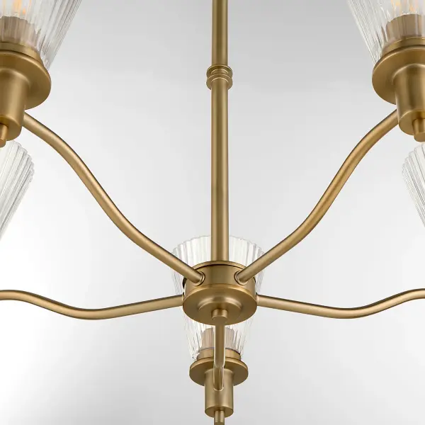 Lawton 5-Light Chandelier in Brushed Brass - Image 4