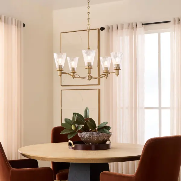 Lawton 5-Light Chandelier in Brushed Brass - Image 5