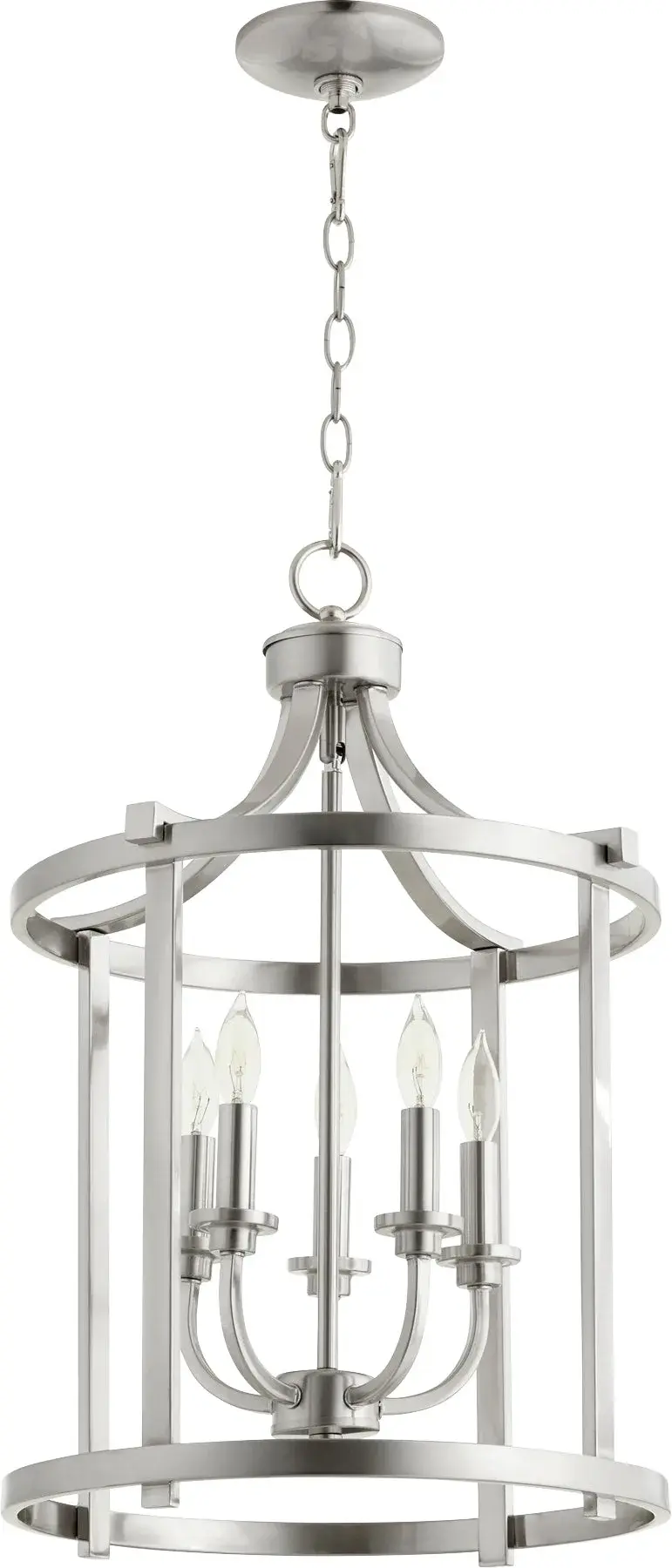 Lancaster 5-Light Satin Nickel Pendant