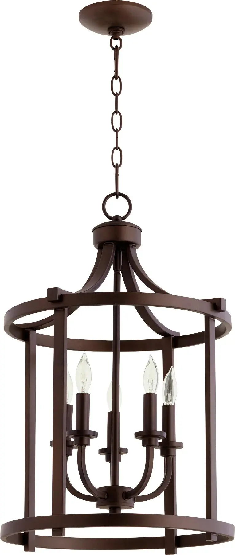 Lancaster 5-Light Oiled Bronze Pendant