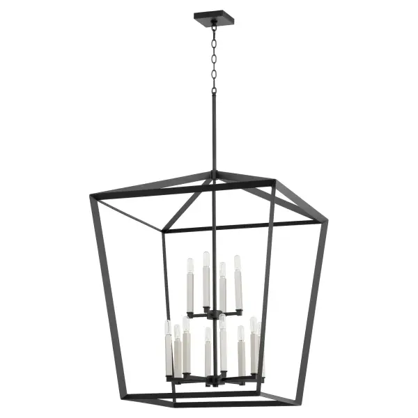 Manor 12-Light Black Pendant Chandelier - Image 3