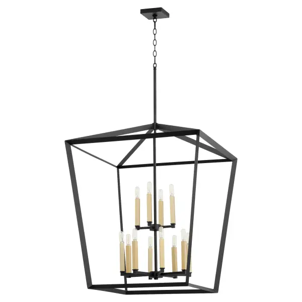 Manor 12-Light Black Pendant Chandelier - Image 4